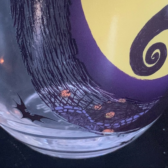 Nightmare Before Christmas Jack & Sally 20oz Tear Drop Glass - NIB - Picture 6 of 14